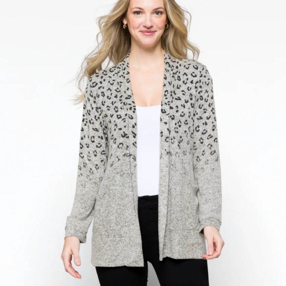 NEW! Bobeau Jemmy Brushed Open Pocket Cardigan